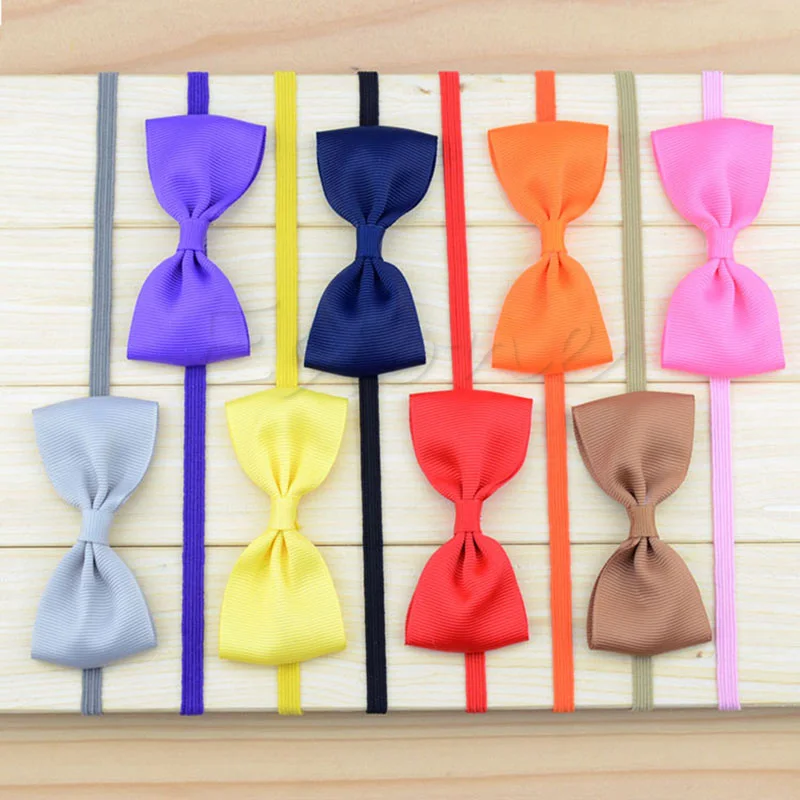 

NEW 10Pcs Infant Baby Girl Cute Bow Headband Newborn Hair Band Headdress Headwear