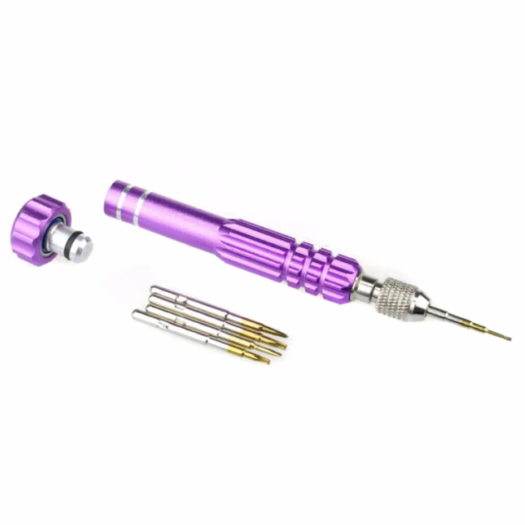 Shellhard 5in1 Watch Repair Tool Kits Screwdriver Set Repair Opening Tools Kit for Watch Eye Glasses