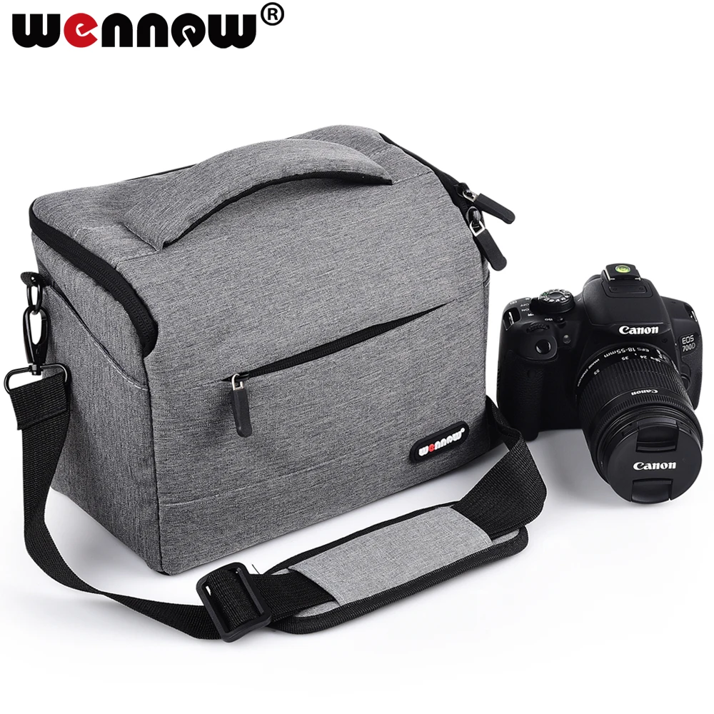 Günstige Wennew Kaffee grau Foto Abdeckung DSLR Wasserdichte Kamera Tasche SLR Fall für Nikon Z7 Z6 D3500 D5600 D5500 D5300 D5200 d5100 D5000