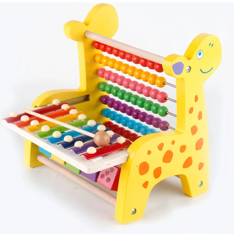 

OUY Wooden Rack Toys For Children Early Learning Puzzle Montessori Materials Of Wood Education Numbers Counting Kids Calculator