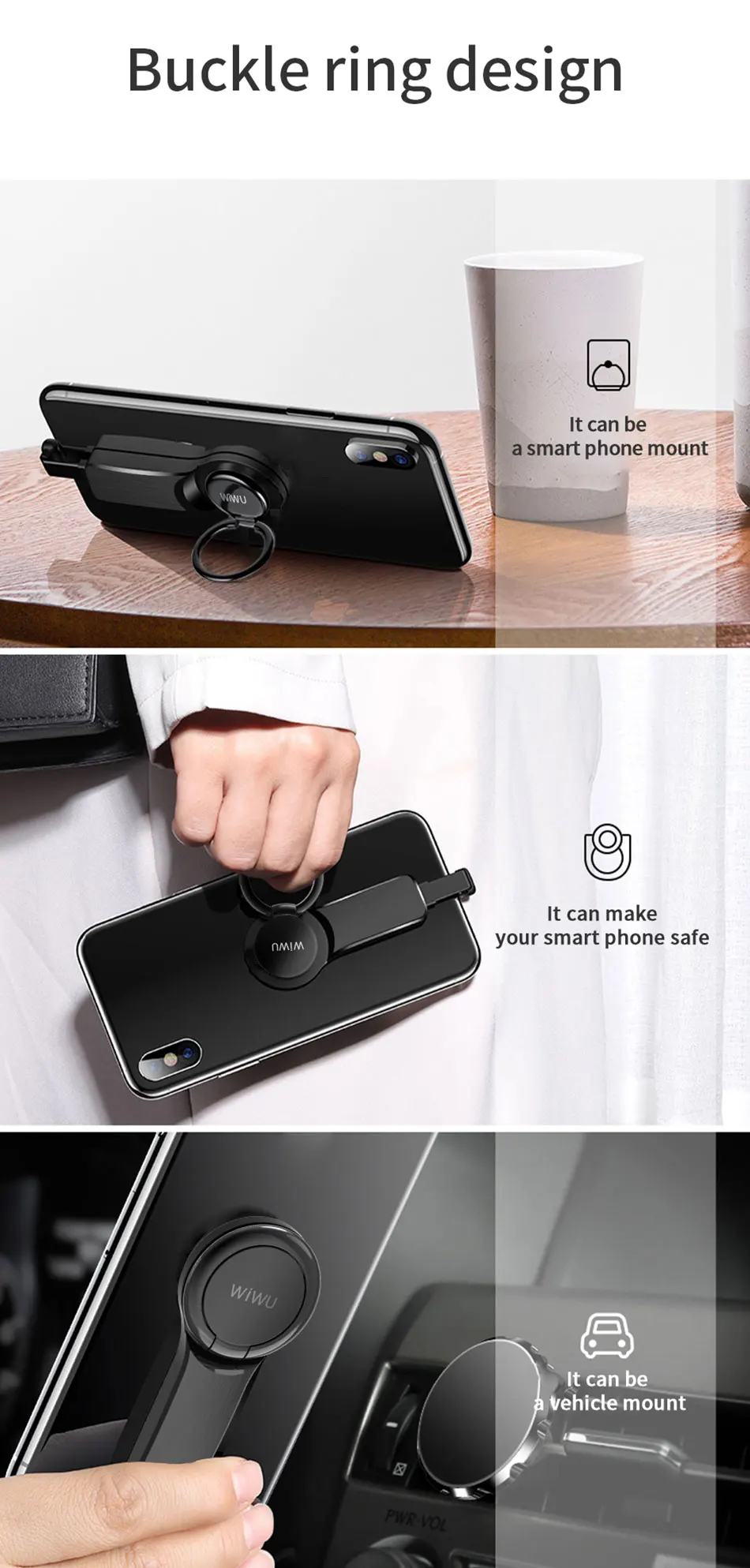 Adaptador do Telefone Móvel para o Iphone Duplo para Relâmpago Fone de Ouvido Wiwu 7 Cabo Adaptador 3.5mm Áudio Conector Conversor x xs Max 8p 14 Wiwu adaptador do telefone móvel para o