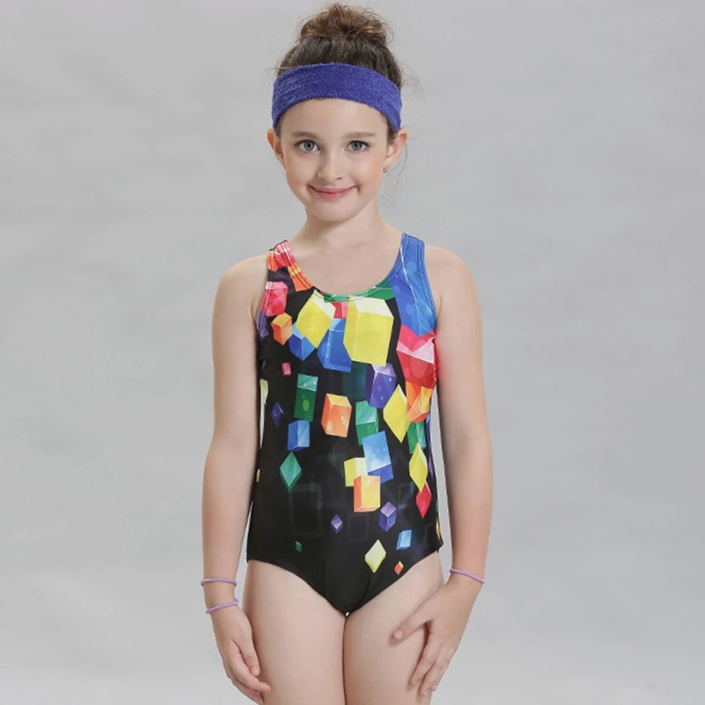 Swimwear Gilr One Piece Swimsuit Lovely Girl Sports Swimsuit for Child