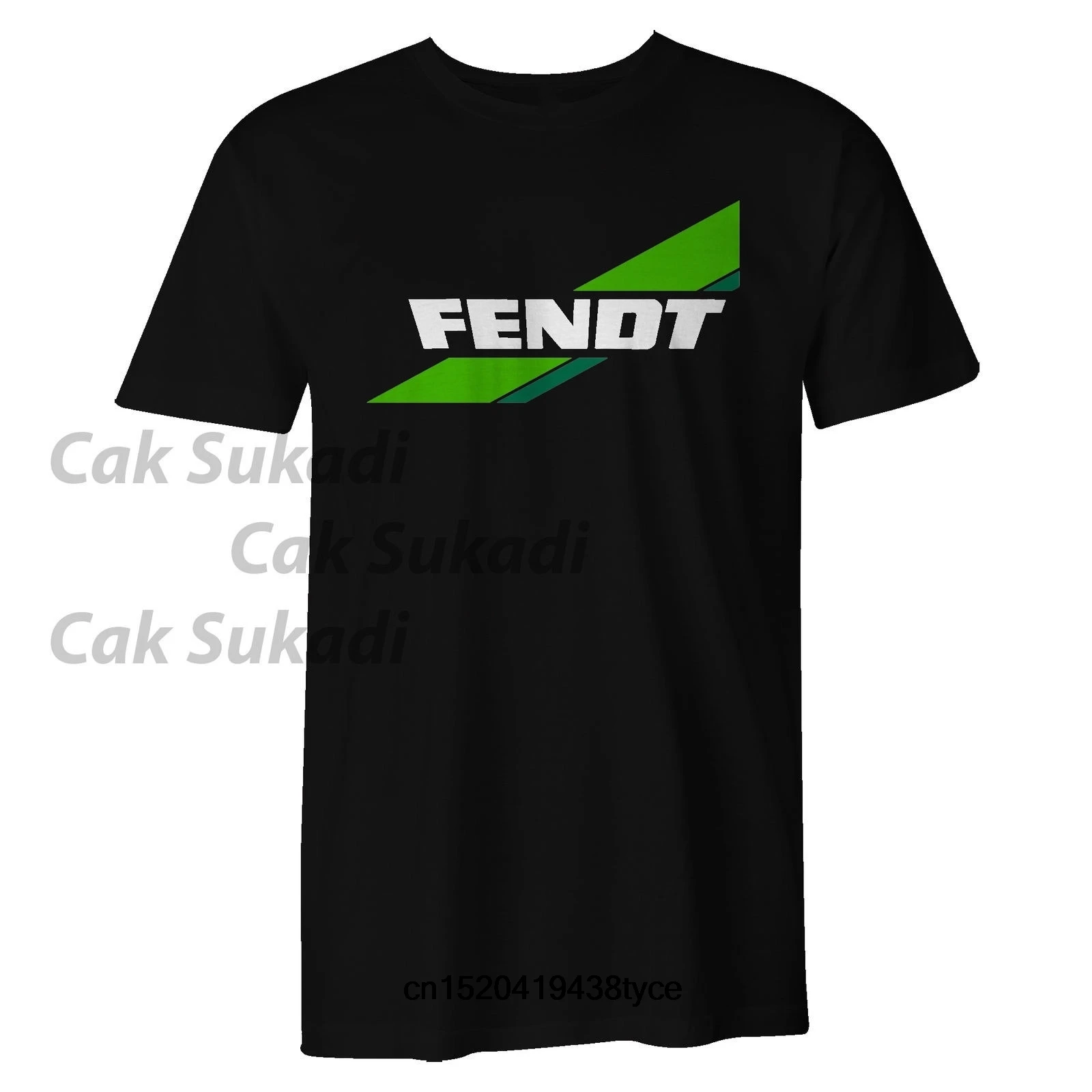FENDT трактор Компания Логотип Черная Мужская футболка | одежда