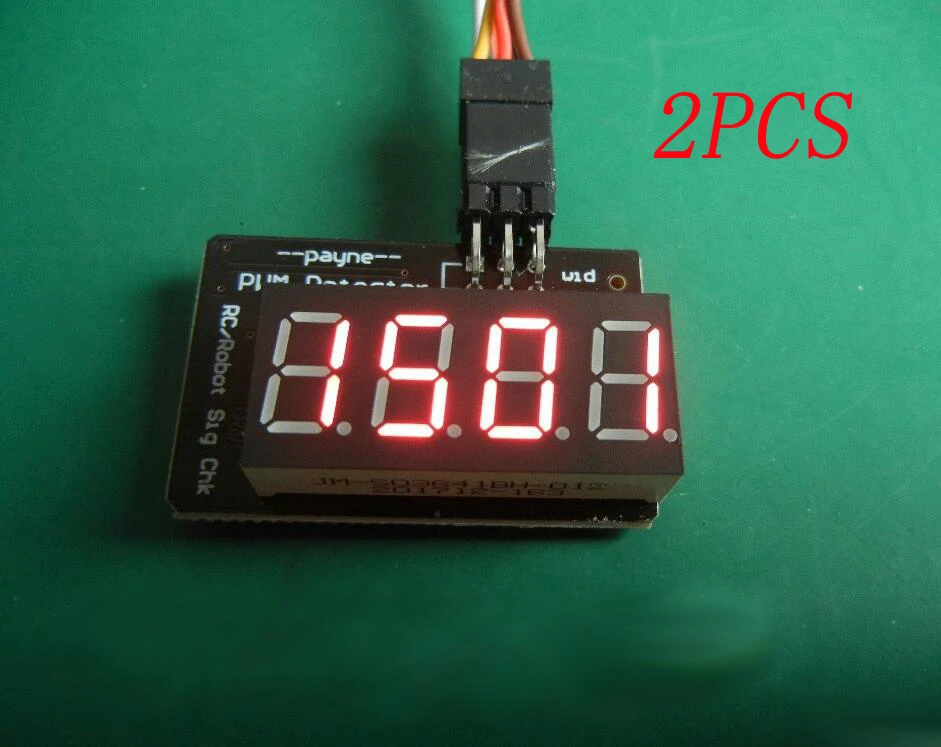 

2PCS NEW PWM Detector Tester Pulse Frequency Displayer Flight Controller Debugging Dual Row Pins Parts for RC Robot Servo ESC