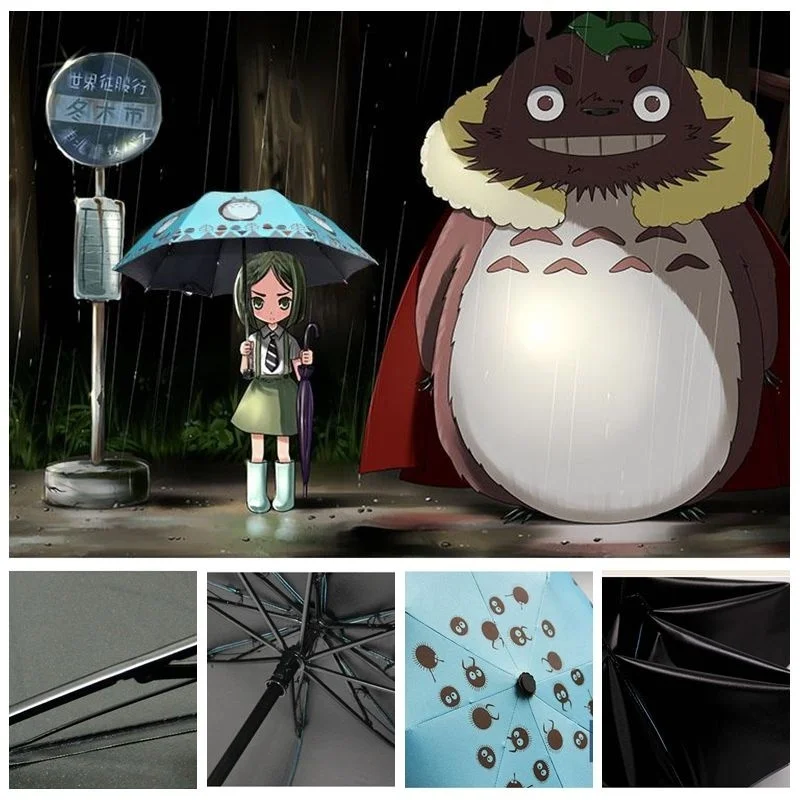 

Ghibli My Neighbor Totoro Umbrella Rain Stopper Ghibli Tonari No Totoro Dual Purpose Sun Proof Ultraviolet Ray Sunshade Umbrella