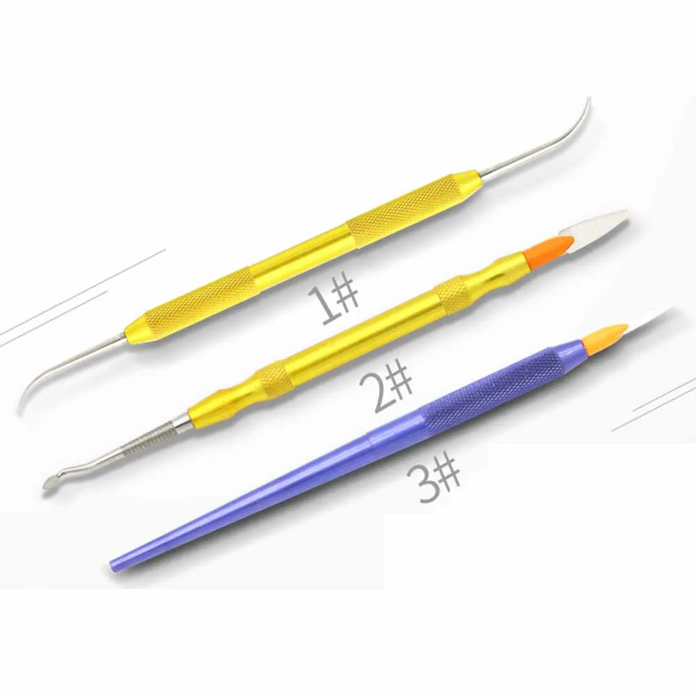 3pcs Dental Lab Aluminum rod Wax Carving Tools Set Surgical Dentist