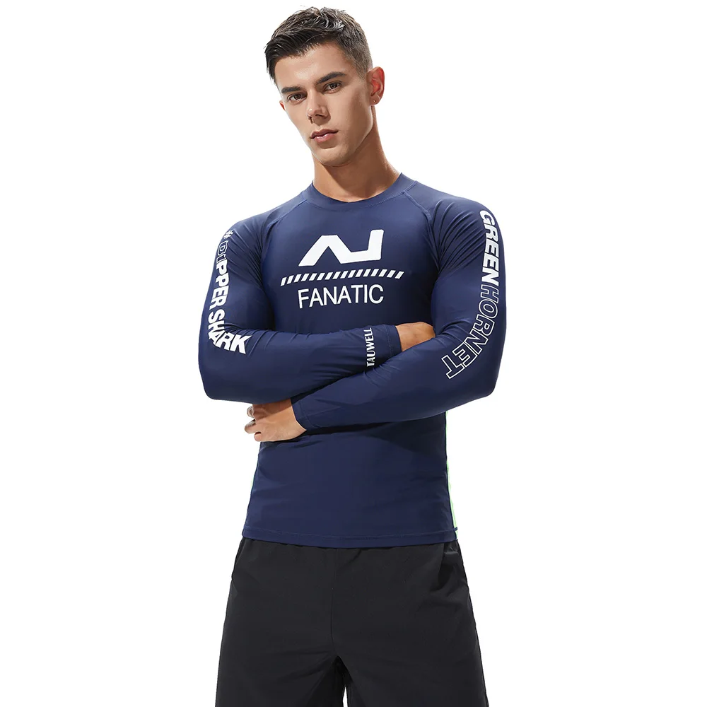 Twell New Compression Men's Shirt long sleeve Fitness tops t-shirt boys singlets Surfing Sport GYM Running Top Tee Sweatshirt
