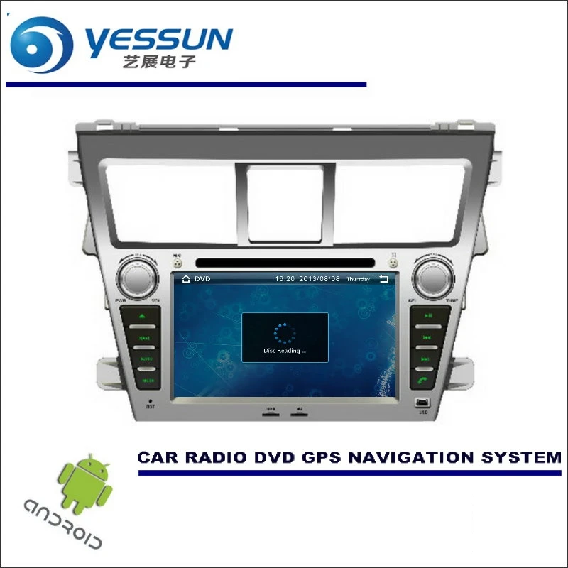 Best YESSUN For Toyota Vios / Yaris Sedan / Belta 2007~2013 CD DVD GPS Player Navi Radio Stereo HD Car Multimedia Navigation Android 4