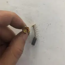 2 шт. 4x5x15 0,1" x 0,19" x 0,5" Электрический мотор графитовые угольные щетки пружины и провода электроинструмент для воздушного компрессора