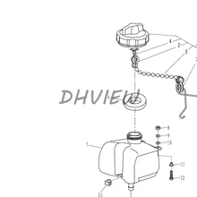 Запчасти для Parsun подвесной мотор 2 тактный 2,6 hp масляный бак в сборе оригинальные аксессуары