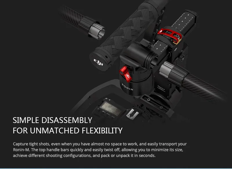 DJI Ronin-M для камеры стабилизированный и сбалансированный ручной 3-axies gimbal для камеры(не включает камеру) DJI Ronin M