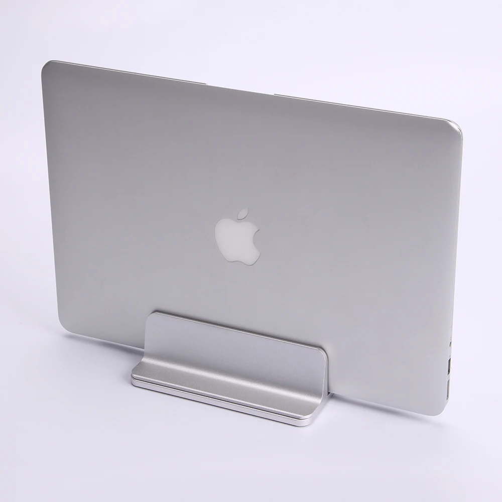 Bestjing Aluminum Alloy Vertical Laptop Stand Adjustable Notebook Desktop Holder Mount For Apple Macbook