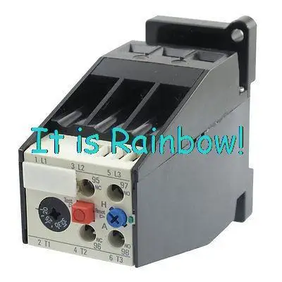 

Free Shipping 32A Rated Current 690V Thermal Overload Relay JRS2-63 1 NO 1 NC