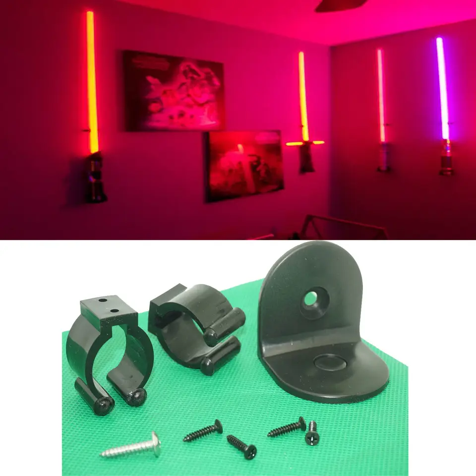 El Mejor Juego De Montaje En Pared De Sable De Luz Horizontal O