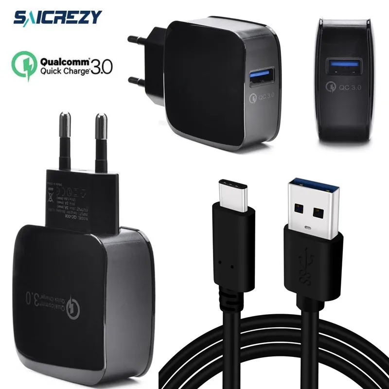 

Quick Charge 3.0 QC 3.0 2.0 USB Charger Type-C USB C USB for Huawei P9 P10 P20 xiaomi Redmi 5 4x Nokia N1 Samsung S8 S9 S10 plus