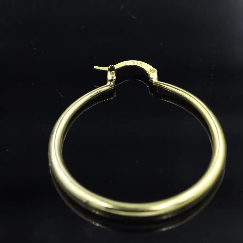 Ювелирные изделия розовое золото 18 карат ювелирные изделия торговля Продажа серьги круговой Гладкий женский 18 k серьги уникальные ювелирные изделия