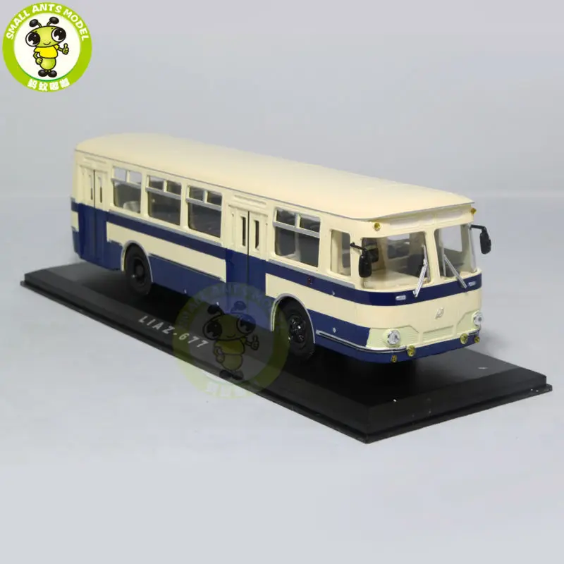 

1/43 LIAZ 677 LIAZ-677 Bus Model USSR Soviet Union city bus ULTRA CLASSIC BUS MODEL Blue