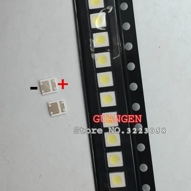 

500pcs For Lextar LED Backlight TV High Power LED DOUBLE CHIPS 1W 3V 3030 Cool white 3030V7 TV Application