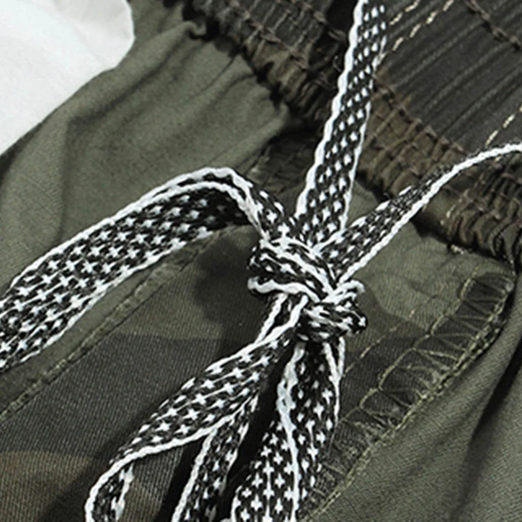 Мужские карго летние многоцветные со встроенным карманом и молнией pantalones hombre