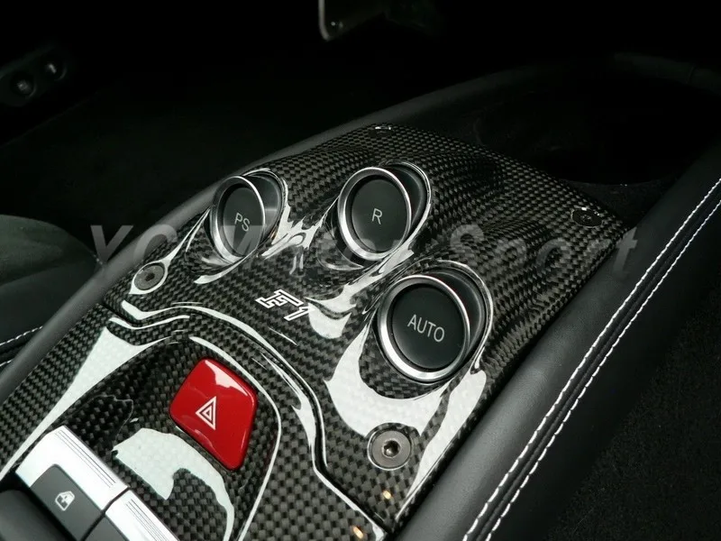 Автомобильные аксессуары сухой углеродного волокна OEM Стиль центральной консоли подходит для 2010- F458 Italia купе и паук центральной консоли F1 пластина