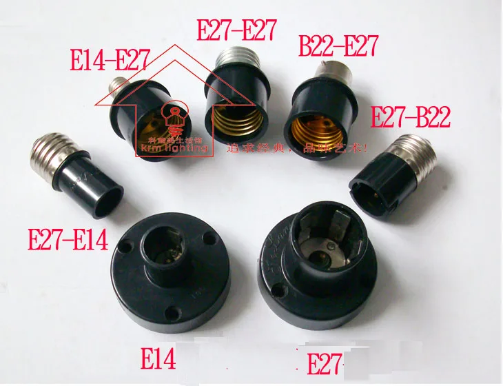 3 шт. E14 к E27 адаптер люстра светильник гнездо B22 к средней розетке E26 E27 конвертер адаптер основы лампы конвертер