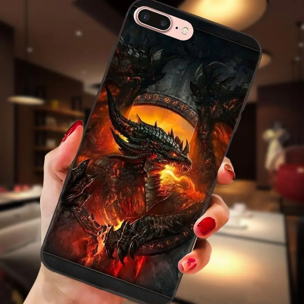 Популярный чехол для Apple iPhone 4 4s 5 5S SE 6 S 7 8 Plus X XS Max XR God чудовище Дракон