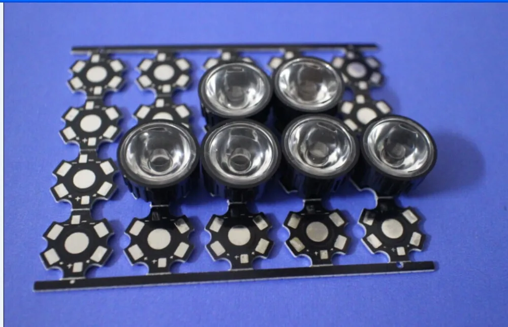 100pcs 90degree led Lens for 1W 3W 5w High Power LED with screw 20mm