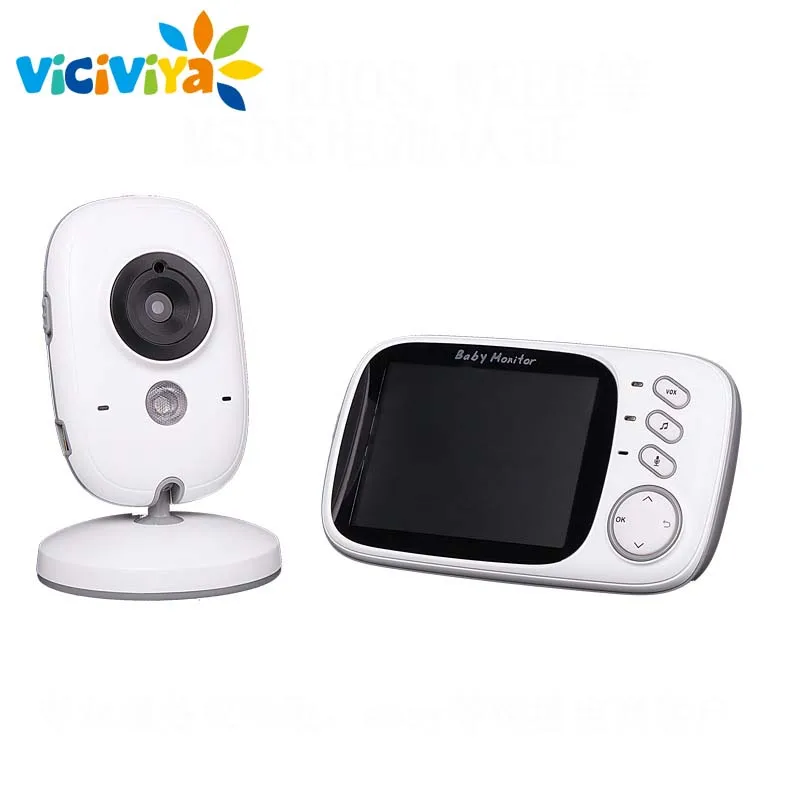 

3.2 inch Wireless Video Color Baby Monitor High Resolution Baby Nanny Security Camera Night Vision Temperature Monitoring