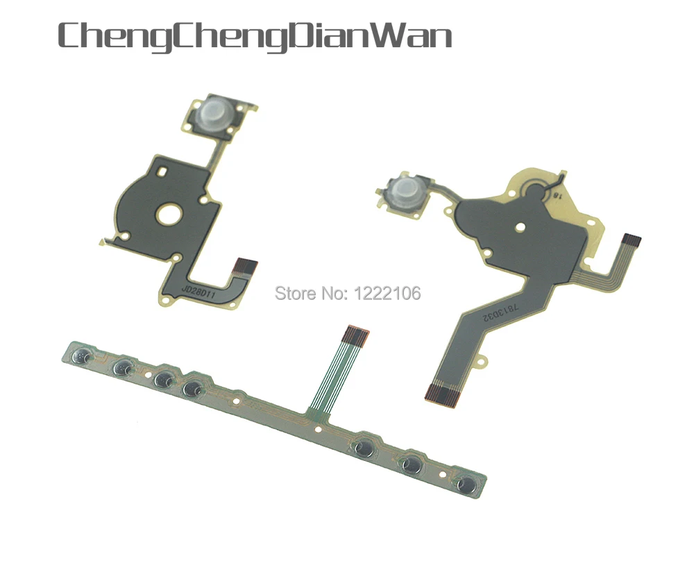 

ChengChengDianWan For PSP 2000 PSP2000 Left Right Button Function Buttons Start Home Volume PCB Keypad Flex Cable Full Set