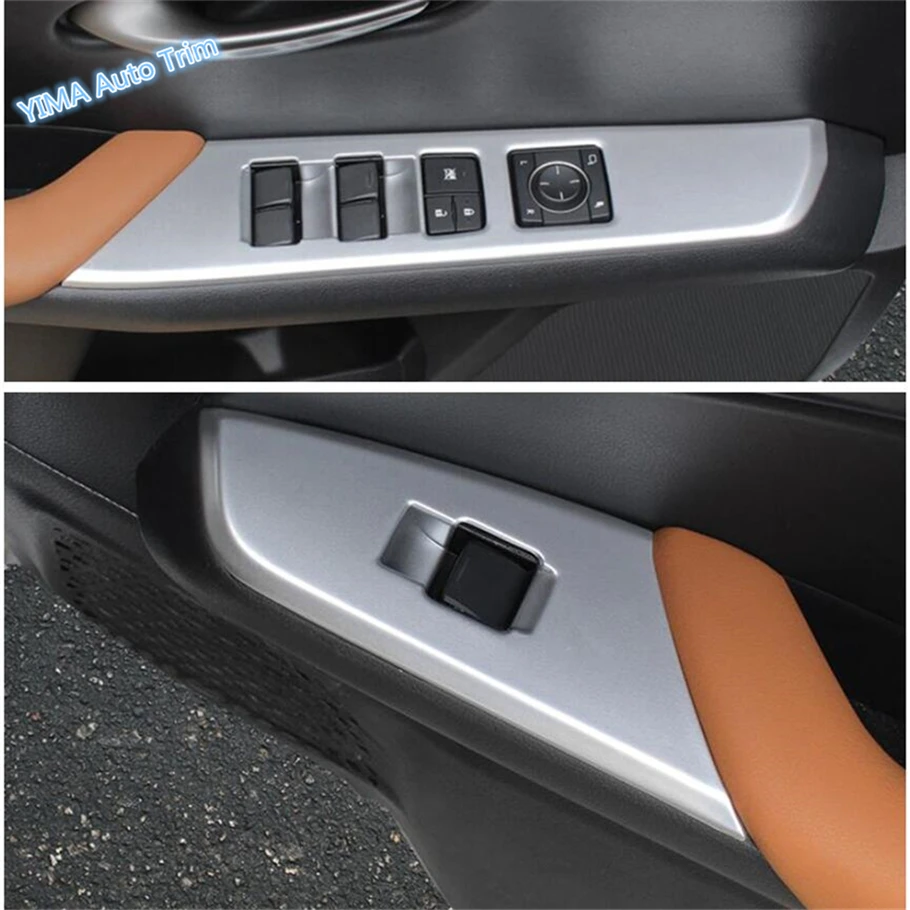 

Lapetus Car Styling Inner Door Armrest Window Lift Button Cover Trim ABS Fit For Lexus UX 200 250H 2019 Matte Carbon Fiber Look