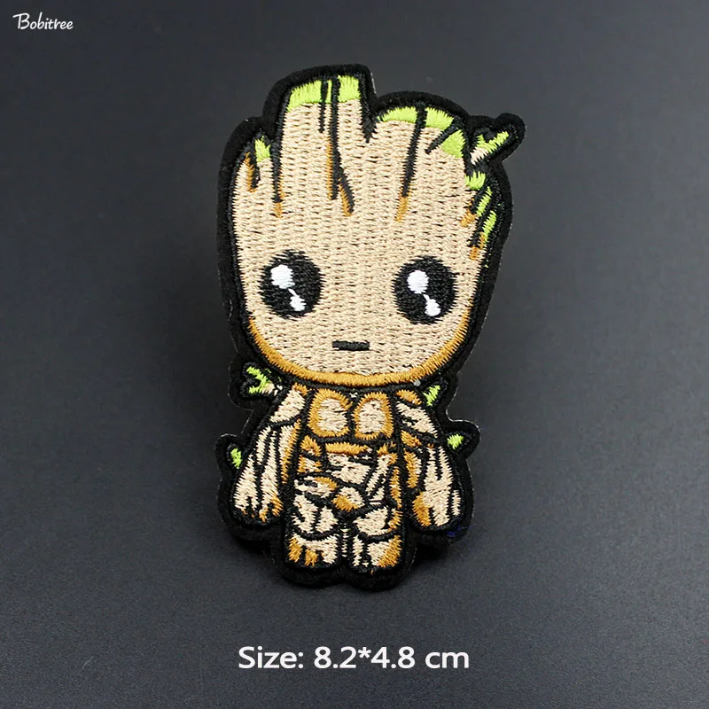 

Cartoon Lovely Tree man Cloth Patch Ironing Badges Embroidery Applique for Kids Backpack Jacket Stickers DIY Patchwork