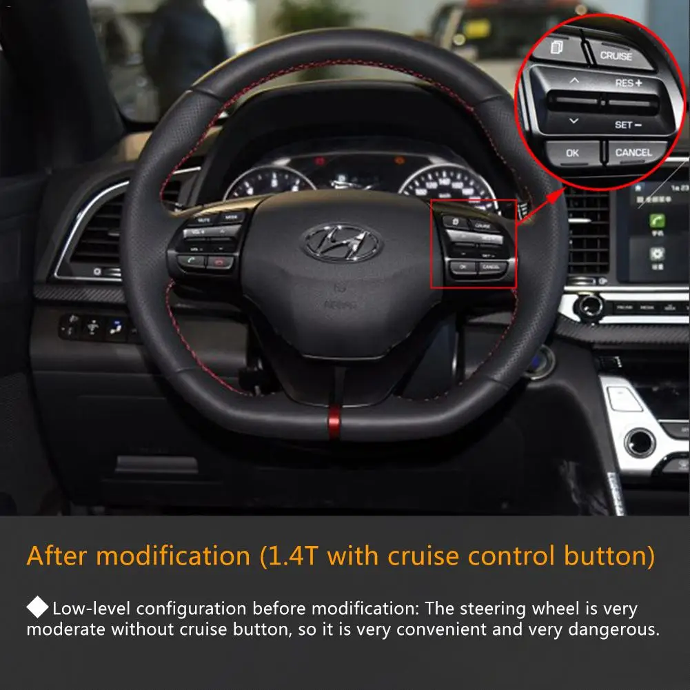 Hyundai Elantra: To cancel cruise control, do one of the following Hyundai Elantra: To cancel cruise control, do one of the following