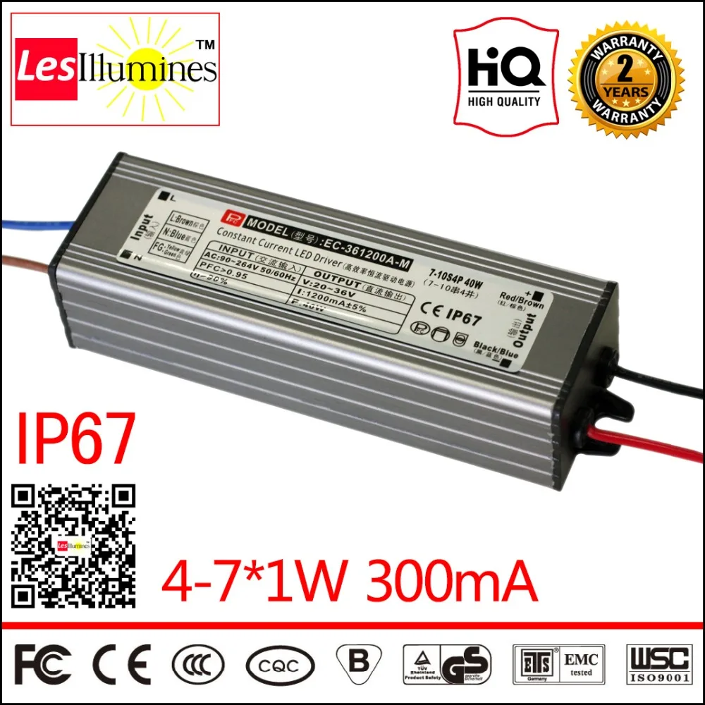 Waterproof LED Driver Transformer IP67 CE ROHS Approval AC DC Constant