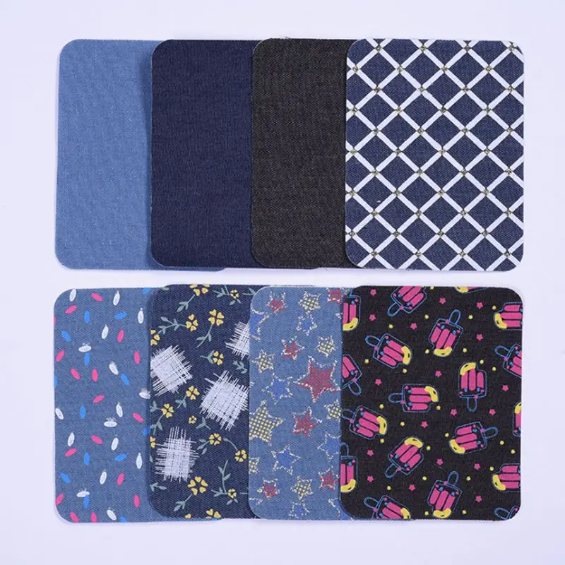 

printed cotton denim Subsidies iron fabric for DIY dolls DIY Handmade Accessories small piece TJ732