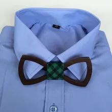 Ручной работы модный деревянный галстук-бабочка галстуки для мужчин Роскошные вечерние свадебные галстуки платье аксессуары