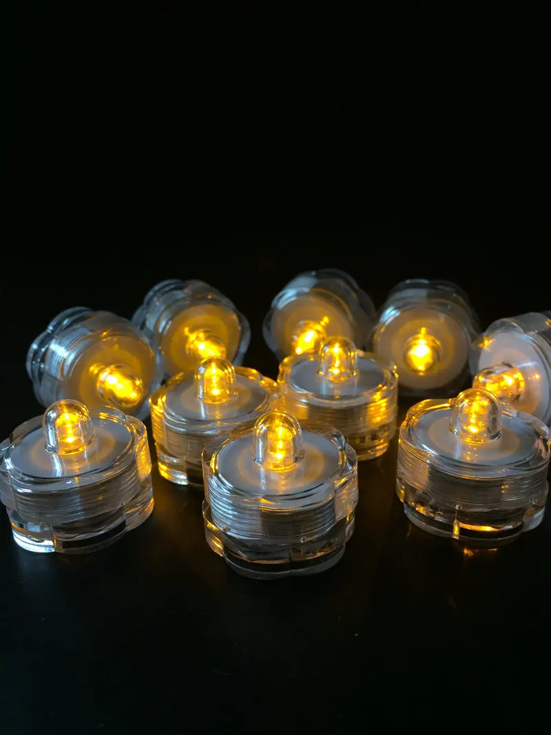10 шт. водонепроницаемые погружные беспламенные лампы в форме цветов|lamps wedding|wedding