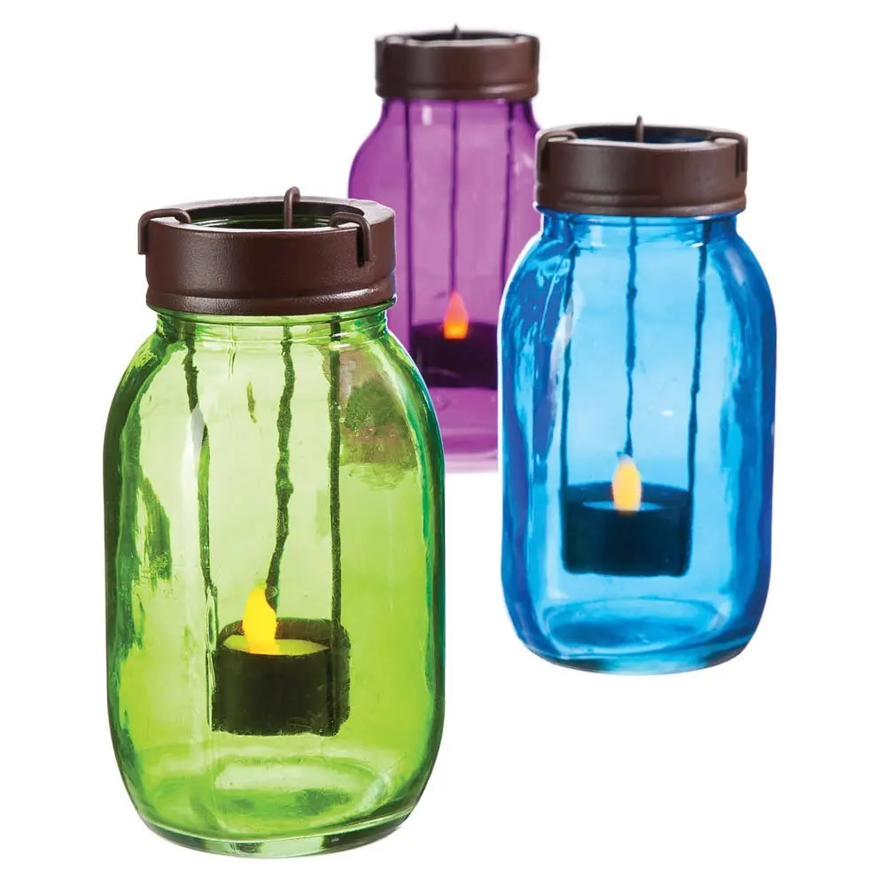 6.7" H Mason jars glass candle holder,Set of 6,USD48.00 per set/Each