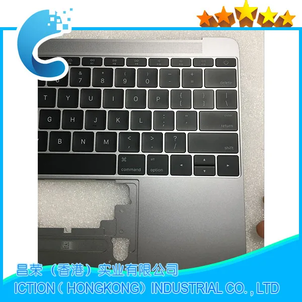 Для Macbook Pro retina 1" A1534 Topcase с клавиатурой верхний чехол США Макет года серый цвет модель