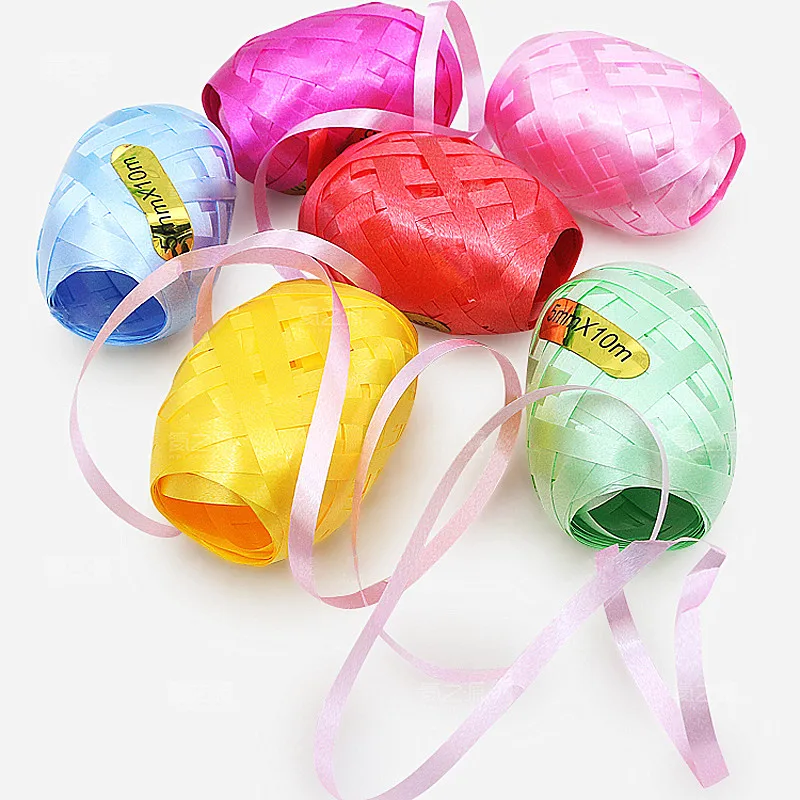 

10M*5mm Latex Foil Balloons Ribbon Wedding Gift Party Birthday Decoration Curling Ribbon Roll Air Balloon Wrapping Tape Rope