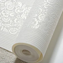 Европейские 3D вертикальные полосы утолщение нетканых материалов обои теплая спальня гостиная ТВ фон Настенные обои