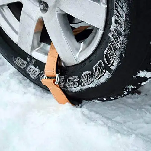 

2 PCS Car Tire Anti-Skid Block Cable Snow Tire Chain Reusable Car Anti Slip Tire Traction Easy Installation Removal for Car Truc