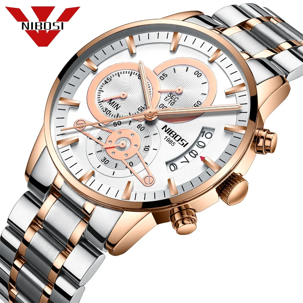 

NIBOSI 2019 Mens Watches Top Brand Luxury Men Watch Relogio Masculino Military Army Waterproof Quartz Wristwatch Reloj Hombre