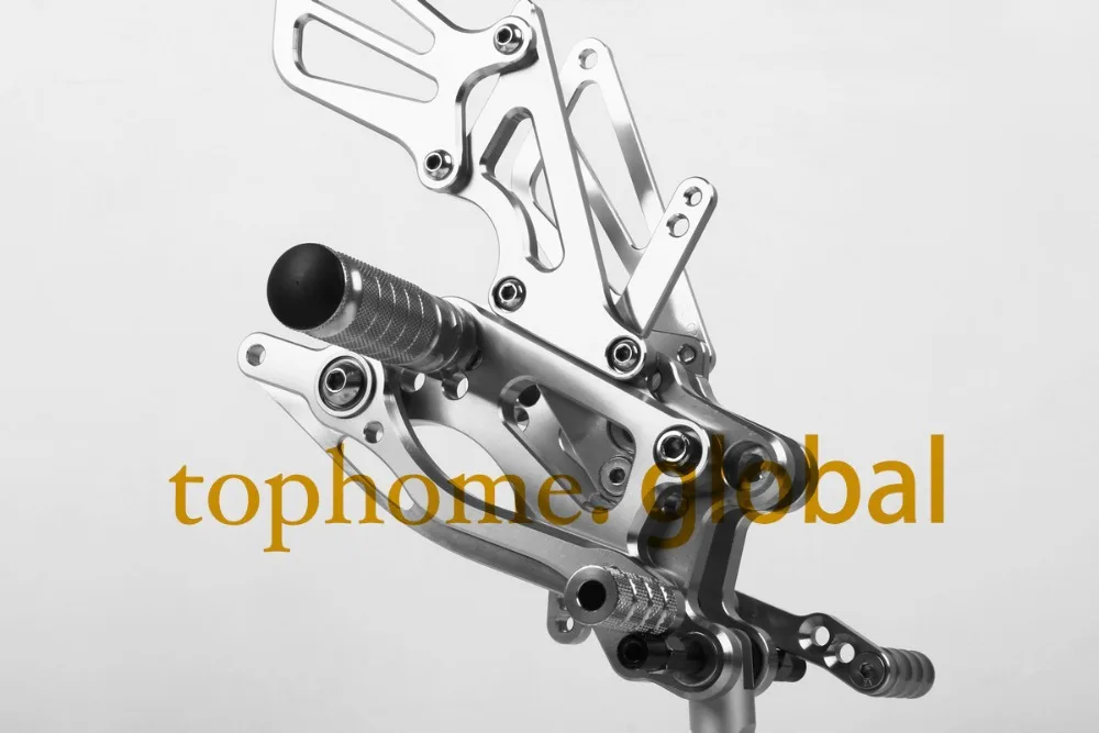 Для Honda CBR600RR 2007- серебро ЧПУ Rearsets подножки задний набор 2008 2009 2010 2011 2012 2013 мотоцикл