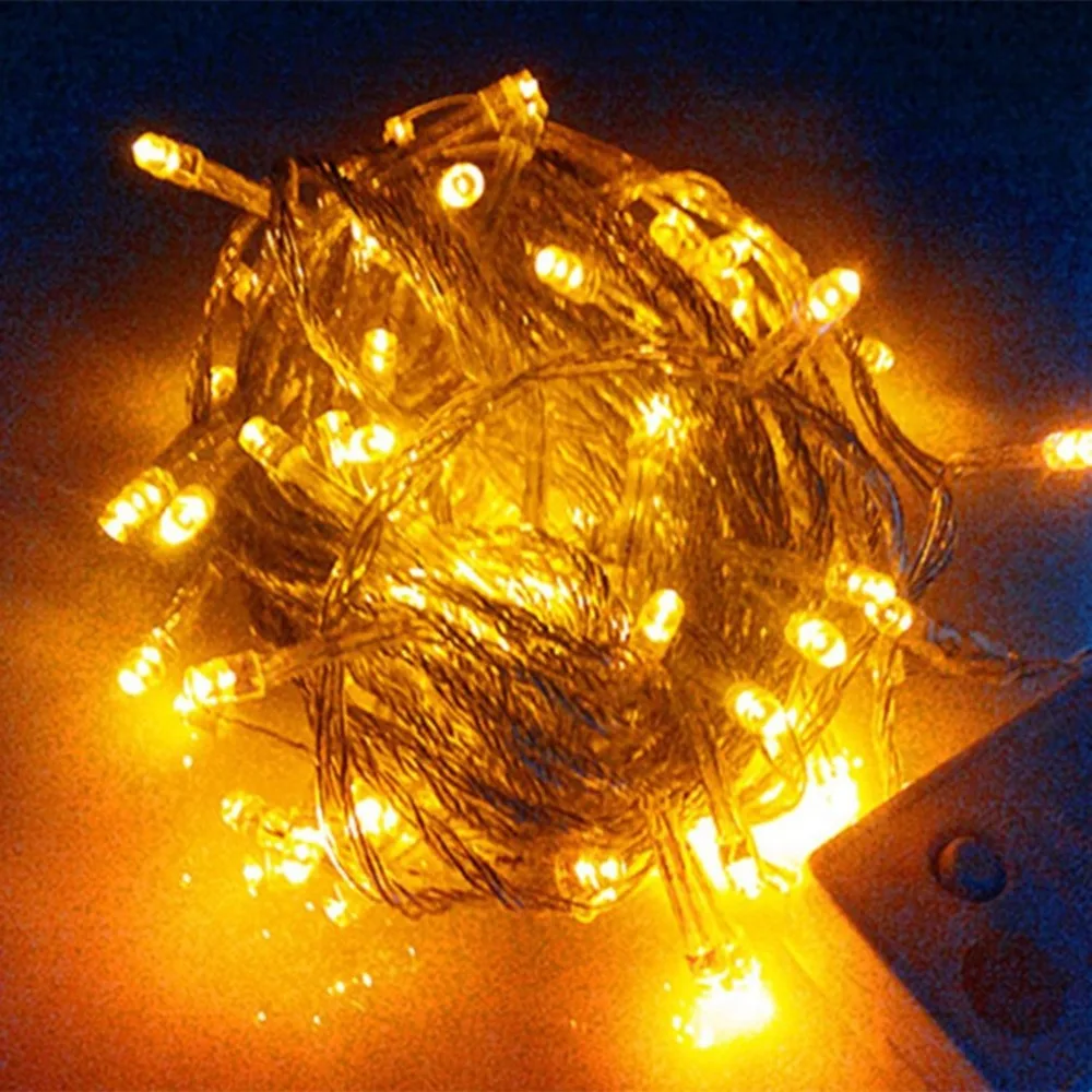 Светодио дный 8 светодио дный м 50 Светодиодные водостойкие светодиодные гирлянды светодио дный светодиодные сказочные огни для Рождества