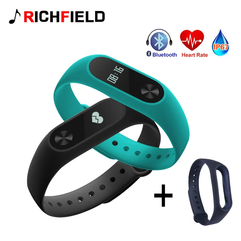 

M2 Smart Bracelet Waterproof IP67 Heart Rate Monitor Smart Wristband Fitness Tracker Pedometer Sport For IOS Android PK mi band2