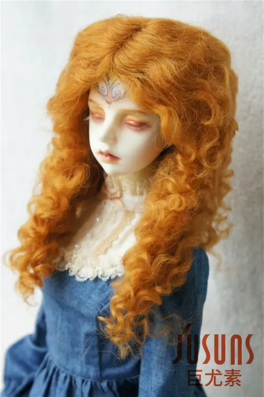 JD139 1/3 SD мохер BJD парик длинные MID прощание вьющиеся кукла парик 8-9 дюймов кукла аксессуары