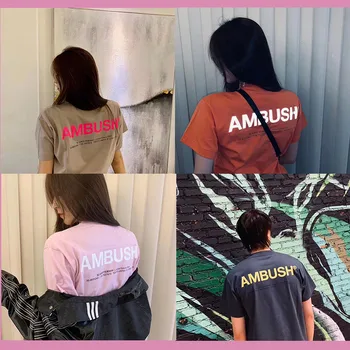 

AMBUSH T-shirt Men 1:1 high Quality Reflective T shirts Top tees Fashion AMBUSH 2019 New arrived T shirt