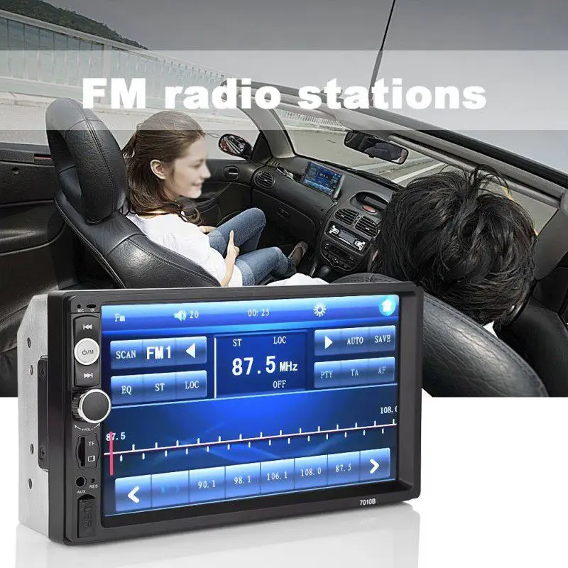  2 din Car Audio Stereo Radio 7010B Multimedia Player 7 pollici HD MP5 Display Digitale Dello Scherm