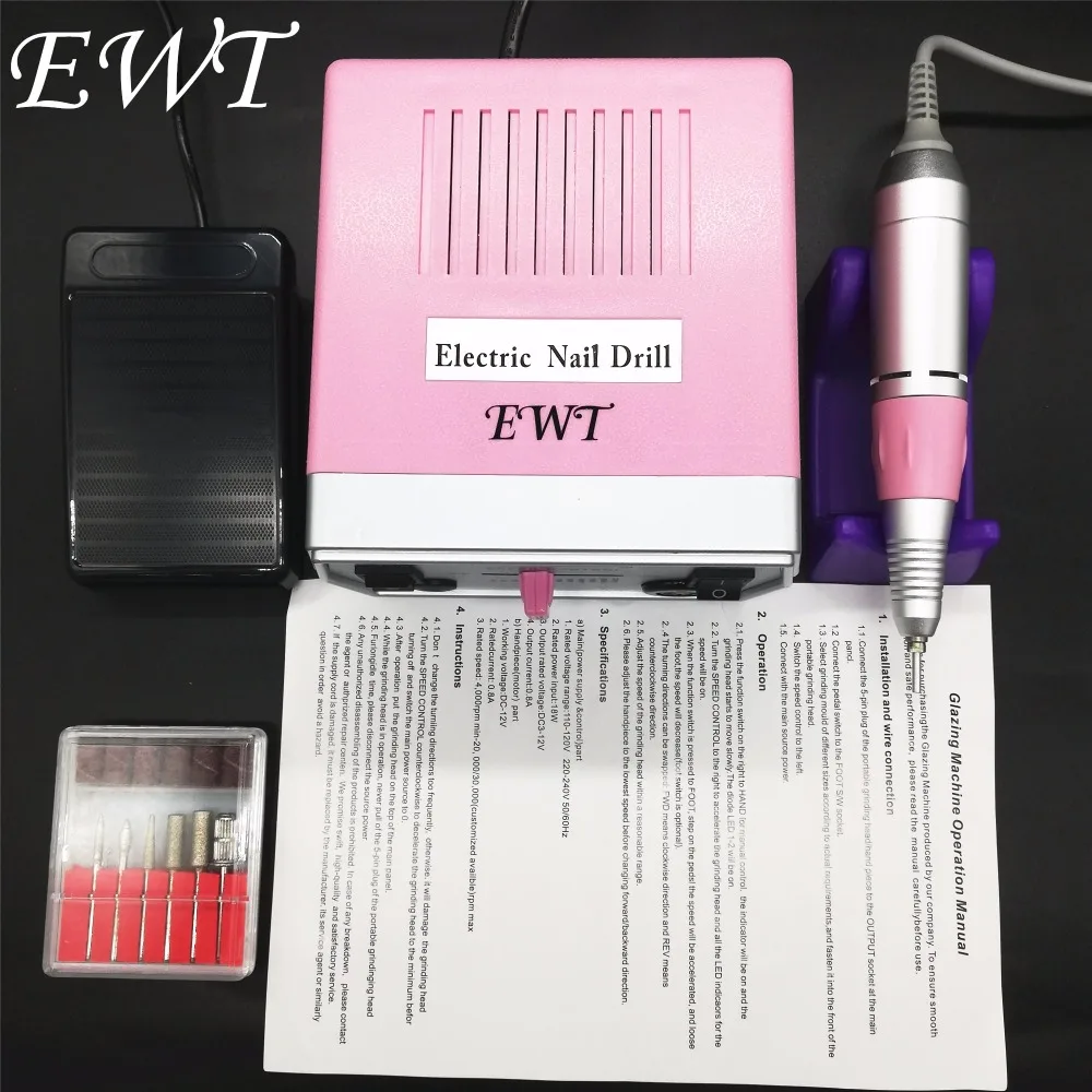 Ewt Manicure 35w Electric Nail Drill Machine Pedicure Tool 3