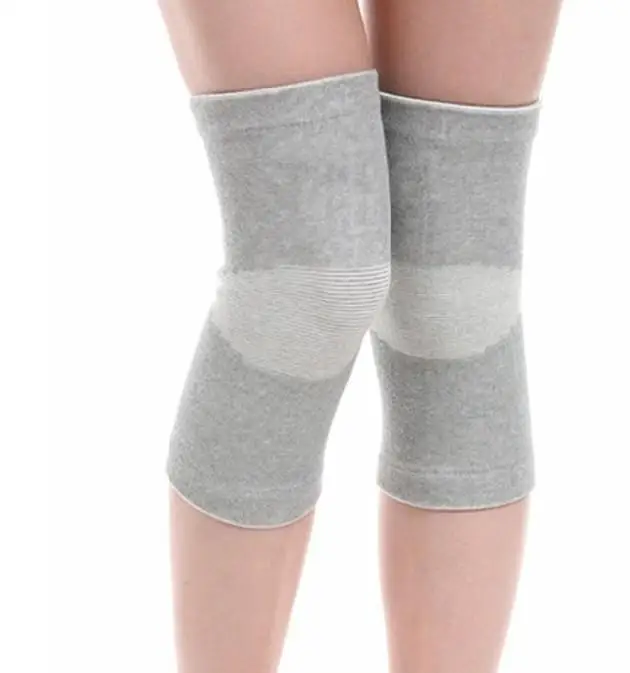 HANRIVER 1Pair Warm Elastic Breathable Knee Support Brace Bamboo Fiber